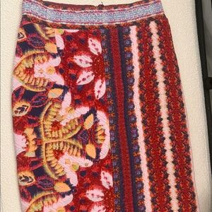 MAEVE Anthropologie Colorful Patterned Women's Skirt
